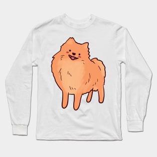 Funny pomeranian illustration Long Sleeve T-Shirt